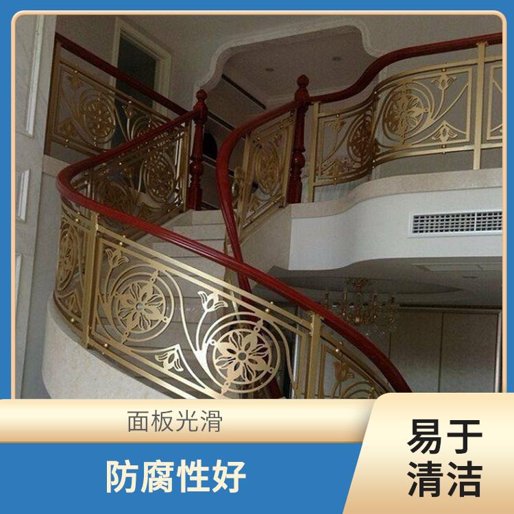 沈阳新中式铝板雕花楼梯护栏 着色效果佳 灵活方便