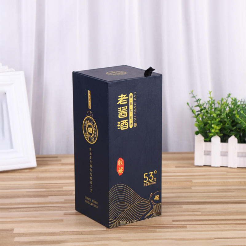 新款纸质 酒盒酒坛包装盒红酒包装礼物盒 激光刻图案刻logo
