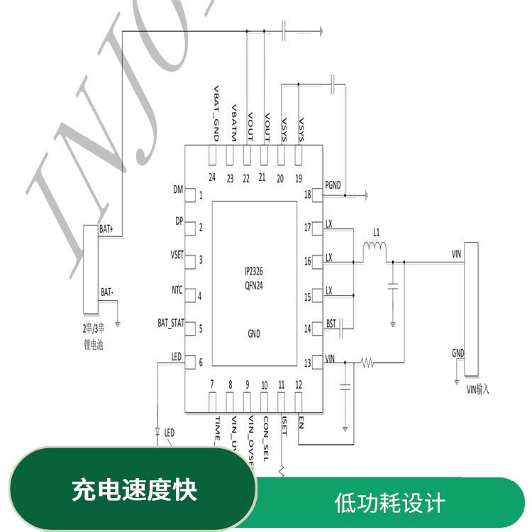 快充充電芯片 提高充電效率 內(nèi)置了多種保護(hù)功能