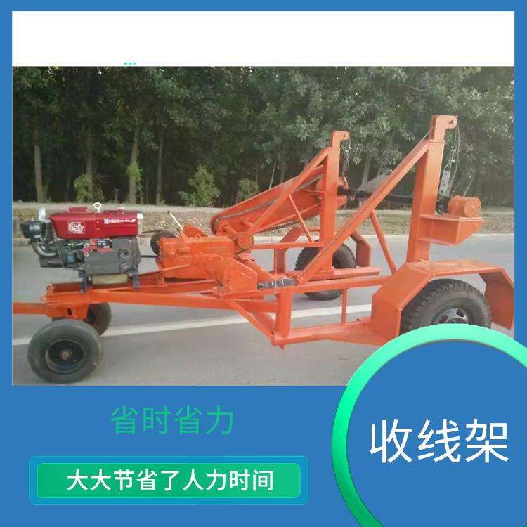 廊坊电缆盘拖车厂家 省时省力 用于电力工程电缆线盘的运输收放