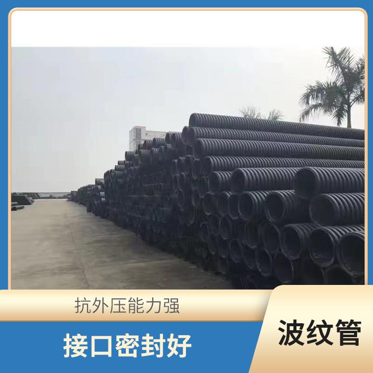 HDPE雙壁波紋管代理 接口密封好 強(qiáng)度高韌性好