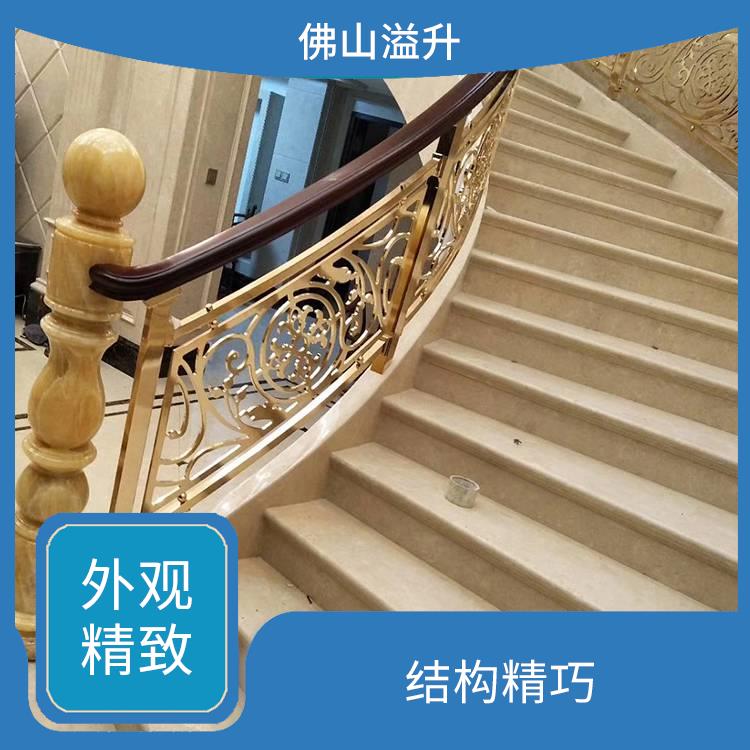 广东中式仿古铜雕花楼梯厂家 设计优良 外观精致