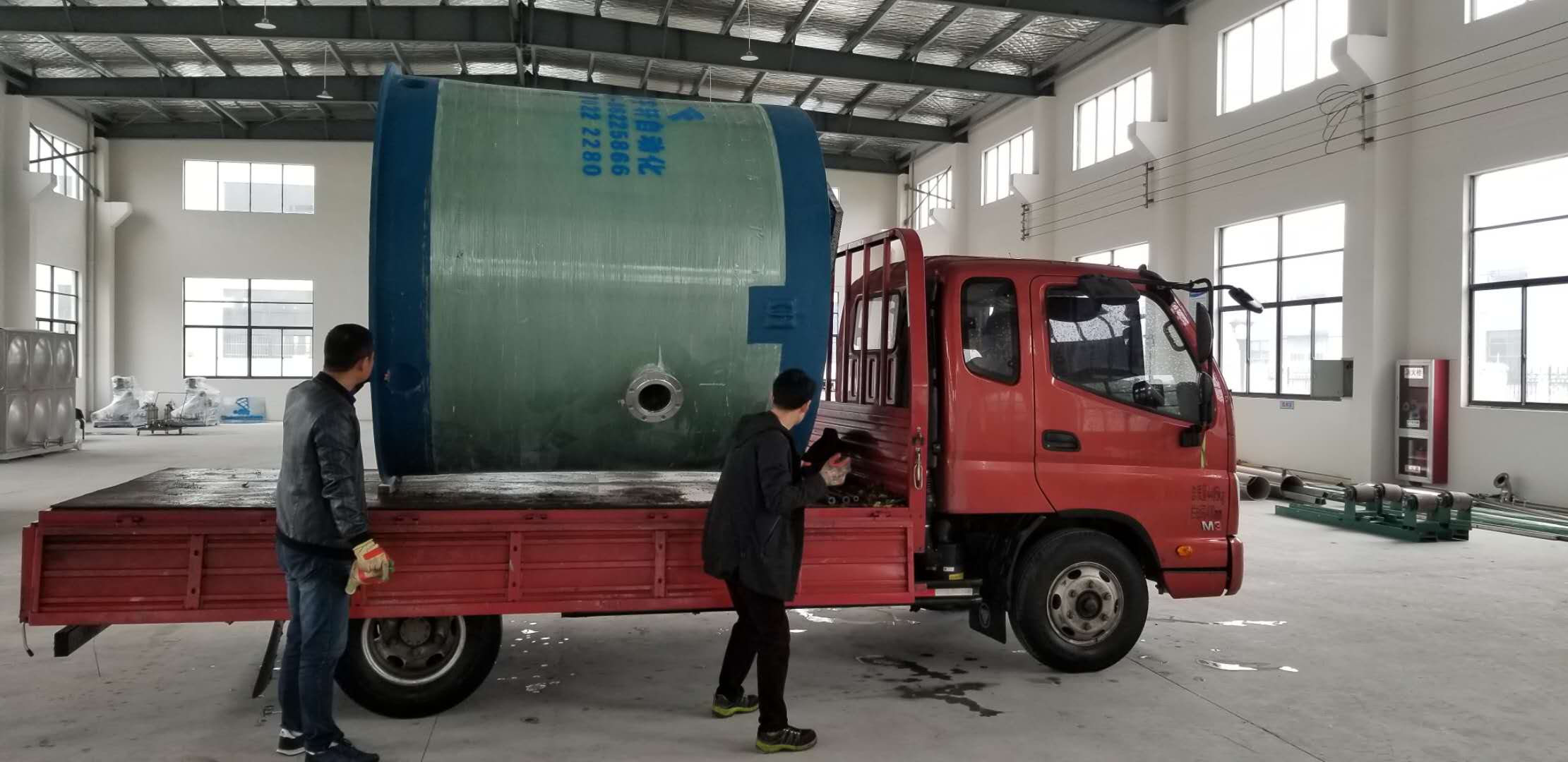 内蒙古鄂托克旗GRP污水提升泵站发货