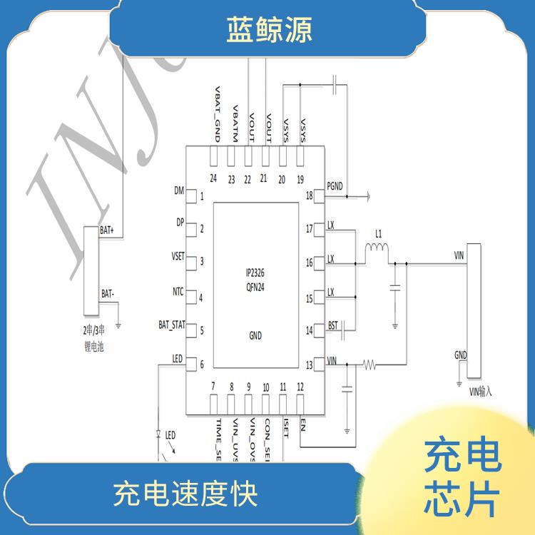 具有多种保护功能 IP2326充电电路 具有通信接口