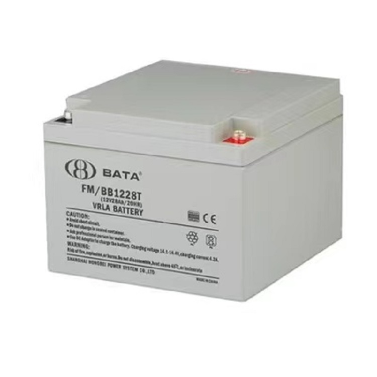 BATA鸿贝蓄电池免维护FM/BB1228T照明消防
