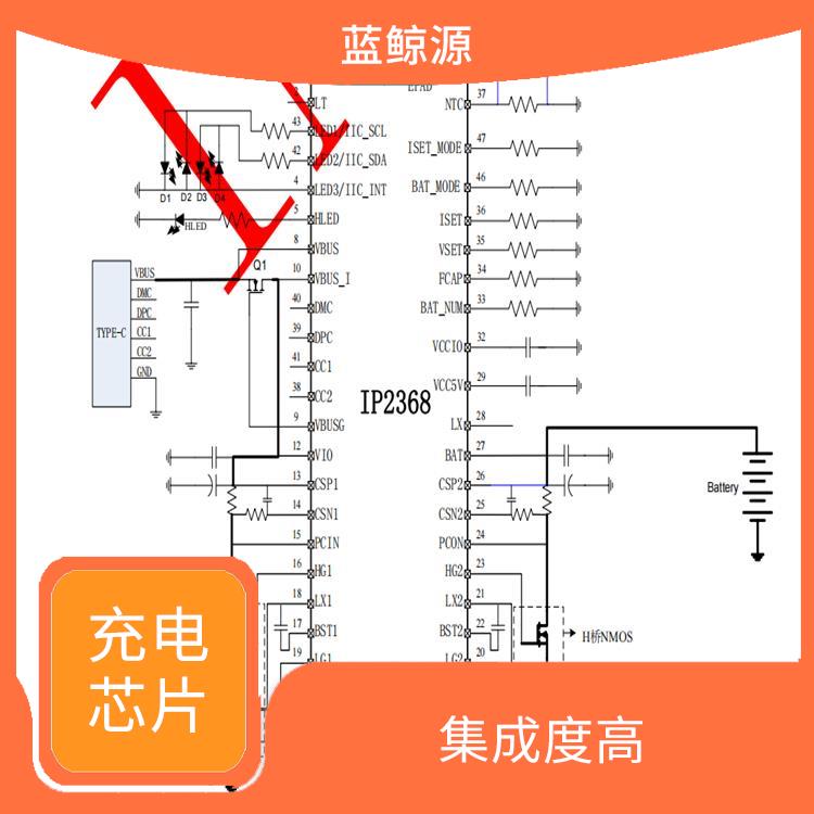 大功率升降壓充電芯片 集成了多種功能模塊