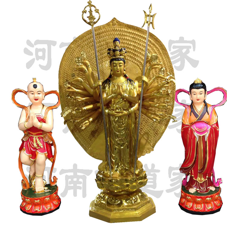 准胝菩萨神像1.3米 准提佛母 七俱胝佛母佛像 玻璃钢神像 佛像批发