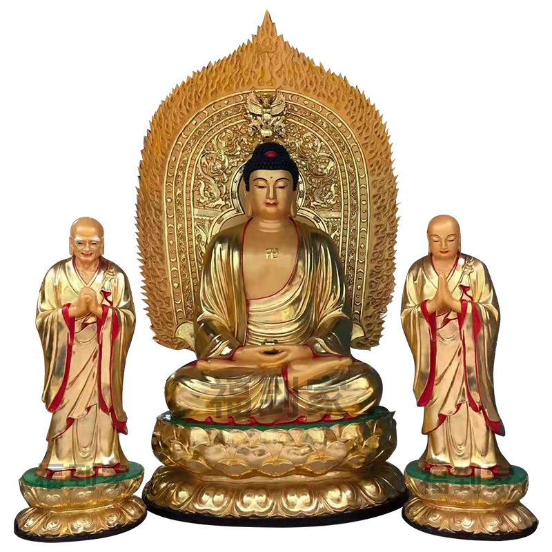 阿弥陀佛佛像1.3米 西方三圣佛像 大势至菩萨神像 玻璃钢佛像 佛像厂家