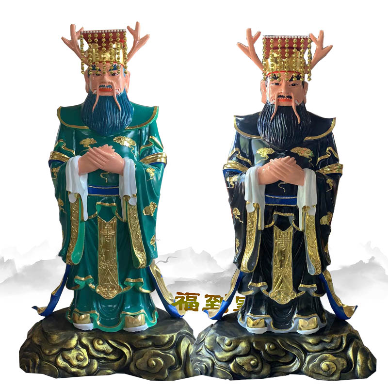 2米四海龙王神像 东海龙王神像 玻璃钢彩绘佛像定制