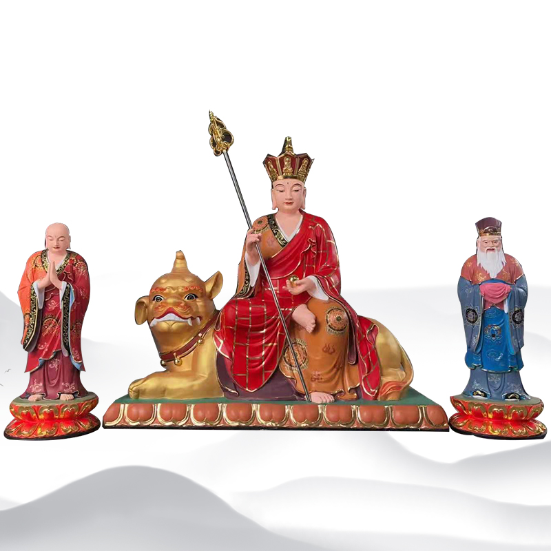 地藏菩萨神像1.3米 大愿地藏王菩萨 四大菩萨佛像 文殊菩萨神像 玻璃钢佛像