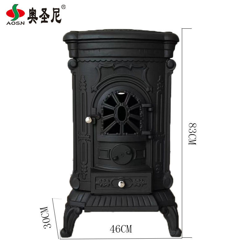 铸铁欧式壁炉燃木家用新型立式取暖铸铁暖气片BSC309-1