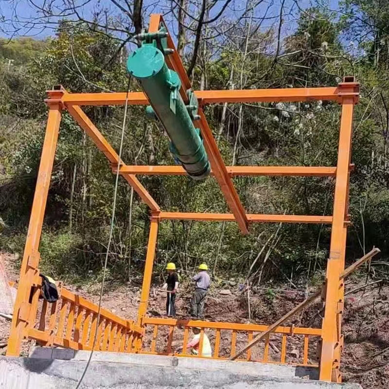 龙门吊人工挖孔桩方桩吊机 挖桩重型提升机 起吊3T纯铜电机加厚钢材