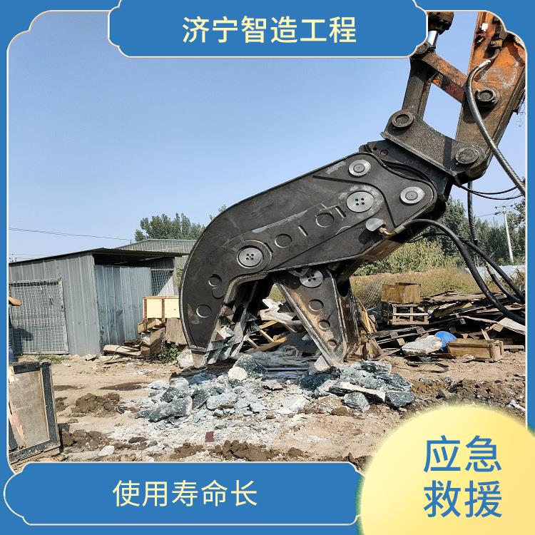挖掘机双杠钳 拆解结构 粉碎钳操作简单