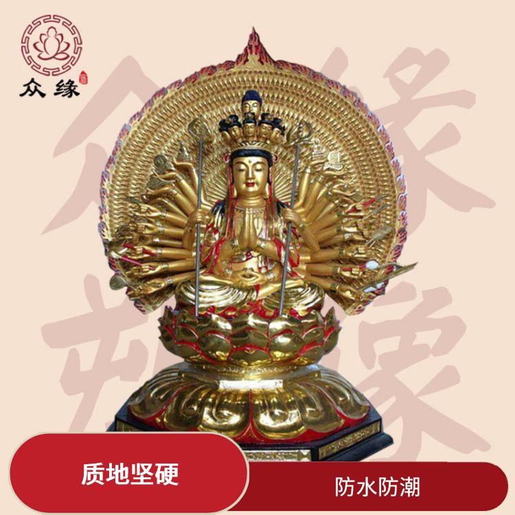 湖北玻璃钢准提菩萨佛像 防水防潮 不易受到气候和环境的影响