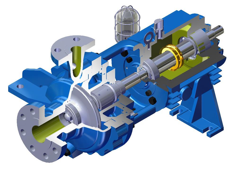 深蓝泵业EHG化工泵配件叶轮机械密封转子柱销总成