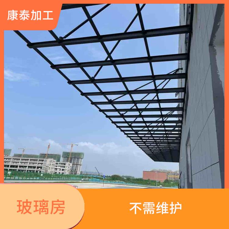 重庆渝北区钢架玻璃雨棚定制 耐候性好 安装简单方便