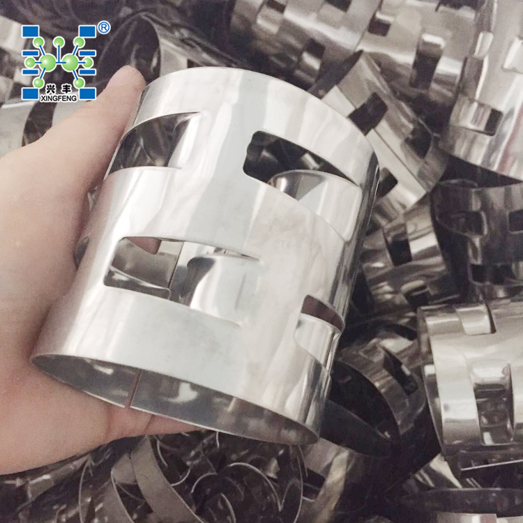 厂家销售不锈钢鲍尔环填料76mm 萍乡鲍尔环塔填料 化工塔散堆填料