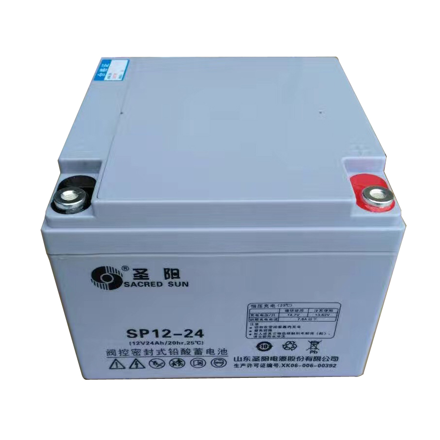 圣阳蓄电池SP12-24铅酸阀控储能电池12V24AH直流屏基站