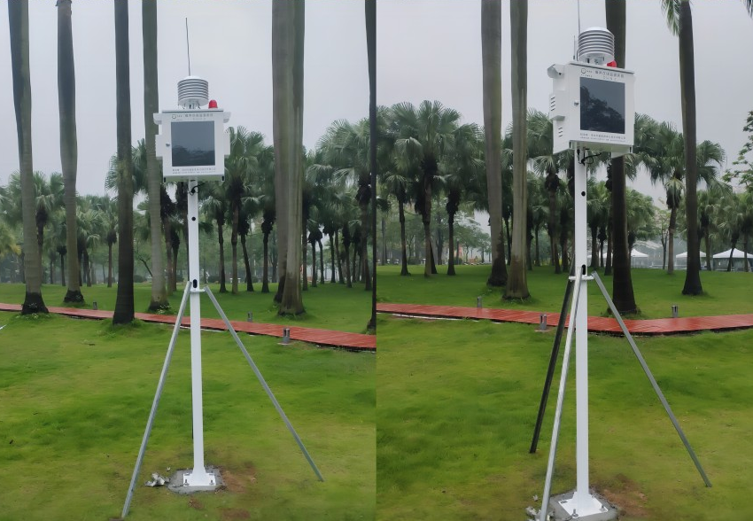 江门市釜山公园 下沙公园一批奥斯恩噪声监测项目安装完工
