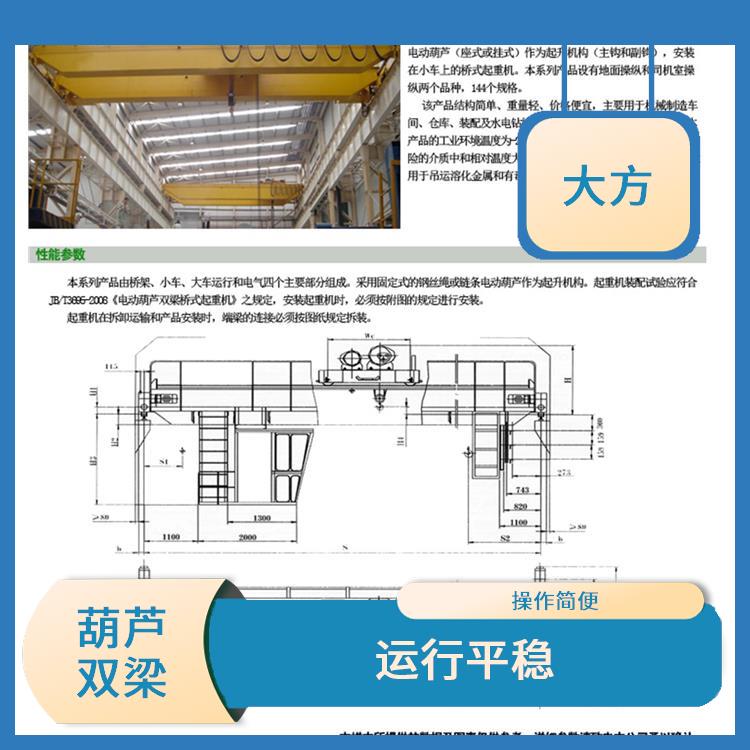LH型葫蘆橋雙定制 運行平穩(wěn) 提高工作效率