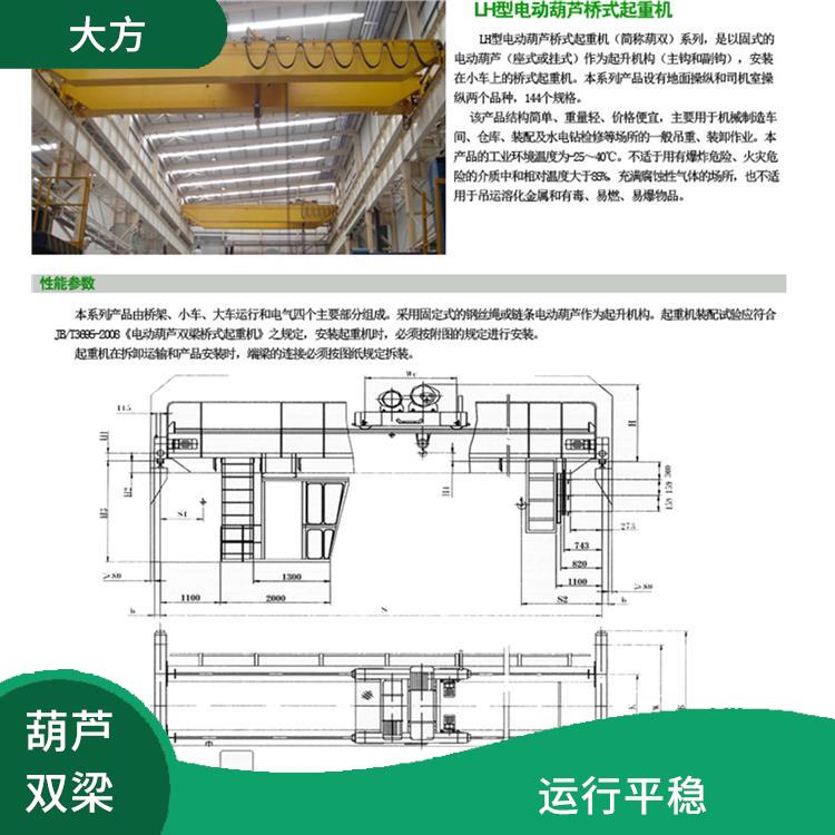 葫蘆雙梁 適應性強 起重能力強