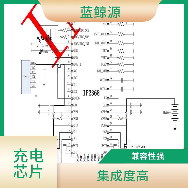 集成度高 升降壓充電芯片 內(nèi)置了多種保護(hù)功能