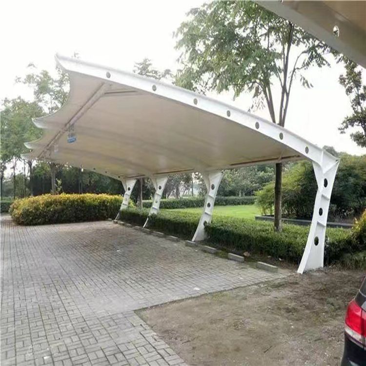 专业安装膜结构景观棚户外膜布停车棚 景区公园遮阳棚雨棚