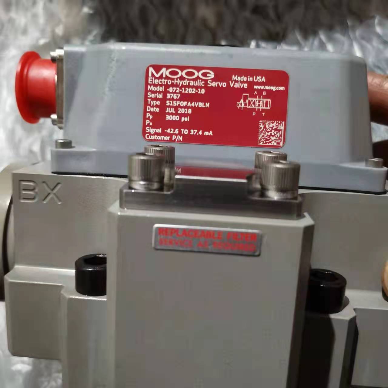 MOOG穆格伺服阀G631-3006B电动铸铁液压伺服阀工程设备现货