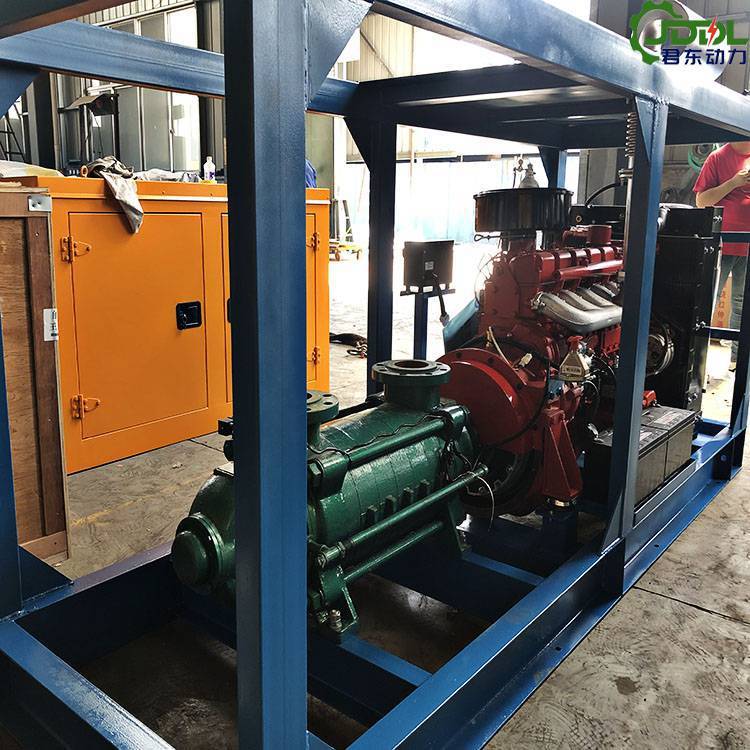 君东动力200米高扬程矿山排水泵 柴油机多级泵 消防水炮测试泵