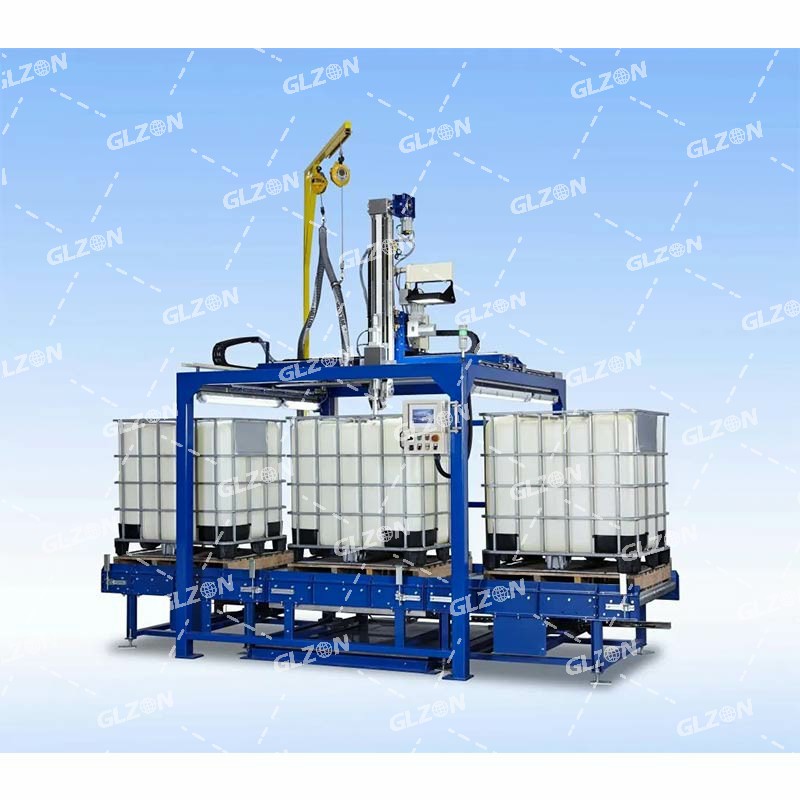 1000KG-IBC吨桶圆桶方桶灌装机 粘合剂灌装机定制厂家