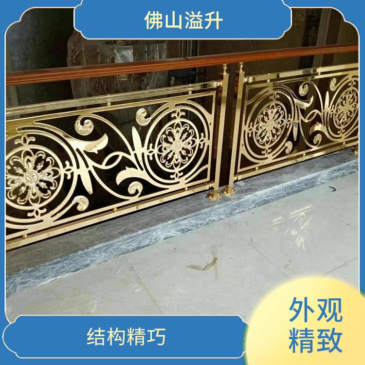 惠州酒店铜艺雕花楼梯护栏厂家 美化室内环境 灵活方便