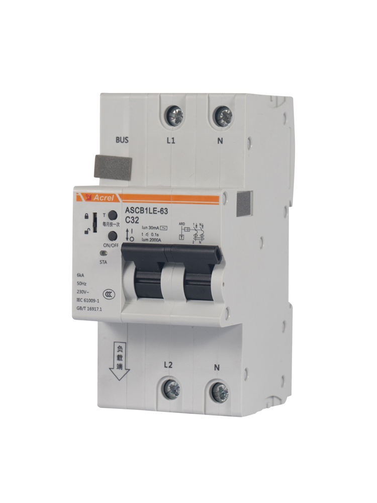 安科瑞智能漏电保护断路器ASCB1LE-63-C32-2P实时监测电能温度漏电等参量