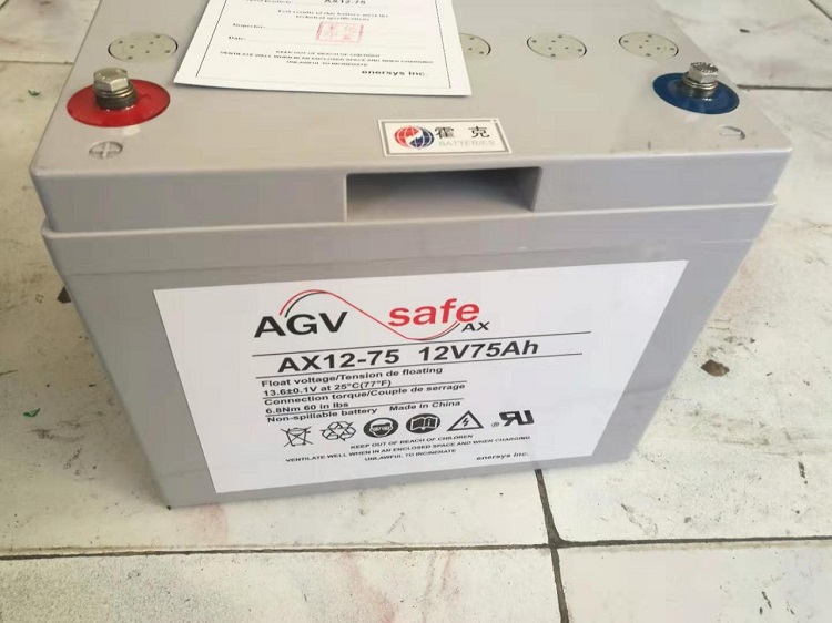 霍克蓄电池12V75AH/AX12-75阀控密封式铅酸蓄电池 AGV