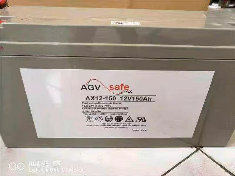 霍克蓄电池AX12-180铅酸免维护12V180AH AGV小车机器人通信车