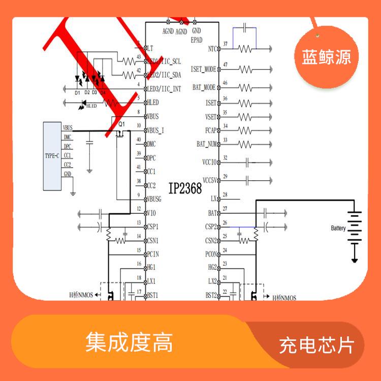 充電速度快 實現(xiàn)較好的充電監(jiān)測功能 升降壓充電芯片