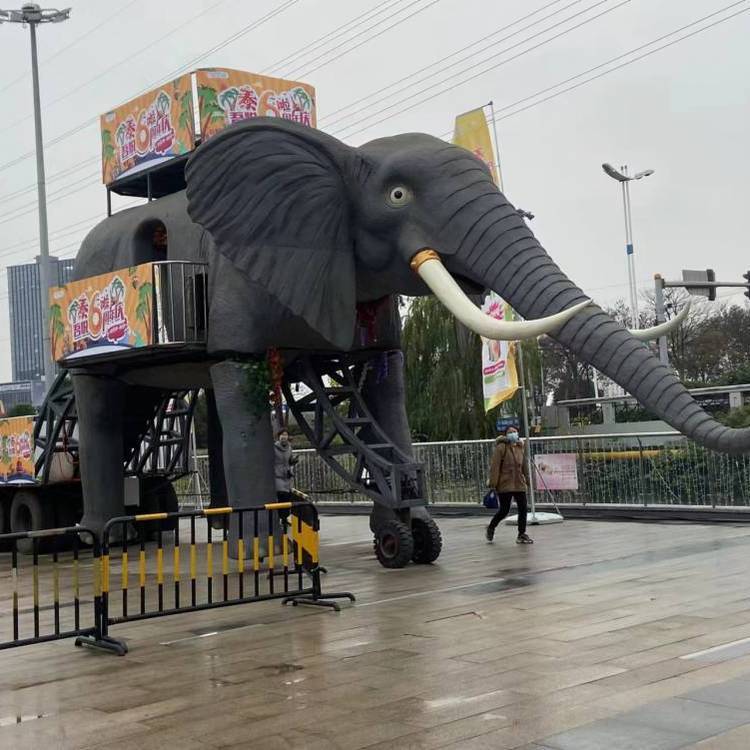 机械大象出售租赁 景区游乐项目 适用于商场推广效果好