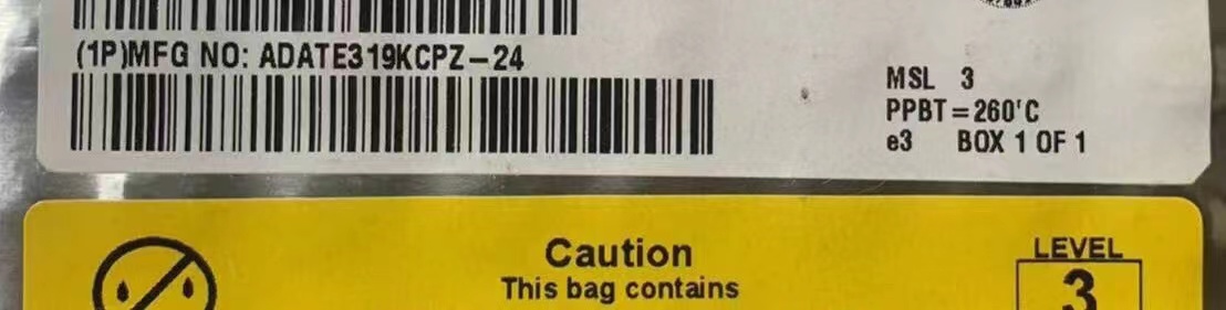 ADI/亚德诺ADATE319KCPZ-24 LTC2960HTS8-1#TRMPBF LTC2326CMS-16#PBF