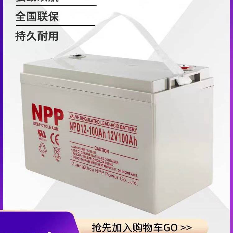 耐普NP12-100ah 12v100ah UPS电源直流屏 铅酸蓄电池