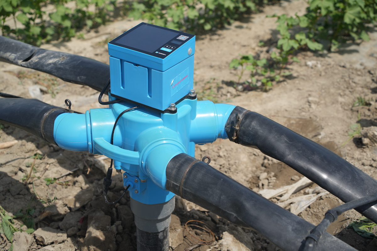 智慧棉田远程控制自动灌溉五通球阀