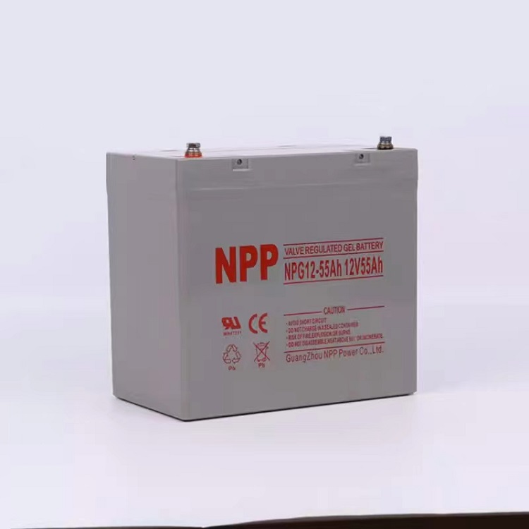 NPP耐普蓄电池NPG12-55AH铅酸免维护12V55AH直流屏