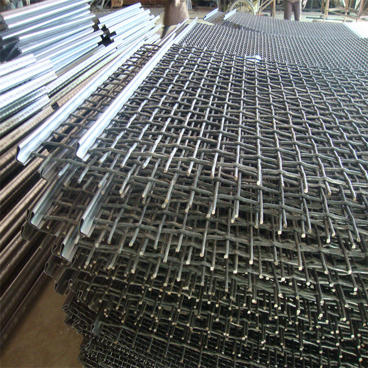 10米碳钢编织矿筛网片|锰钢振动筛网|桥梁施工钢丝网