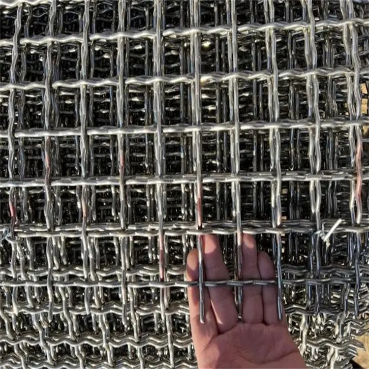 10目碳钢编织矿筛网片|锰钢振动筛网|桥梁施工钢丝网