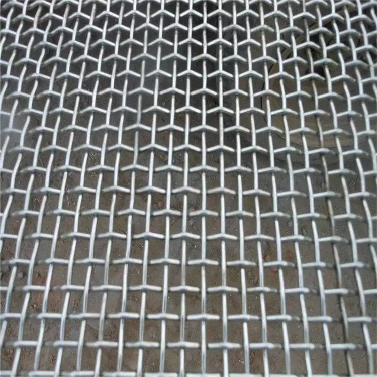 乐博8个粗编织折弯网|工矿钢筋编织网|石油白钢轧花网片