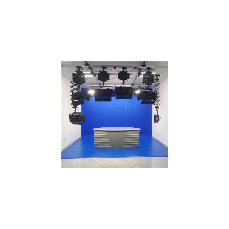 电视台演播室灯光布置方案 led平板灯 电视新闻演播室灯光设备
