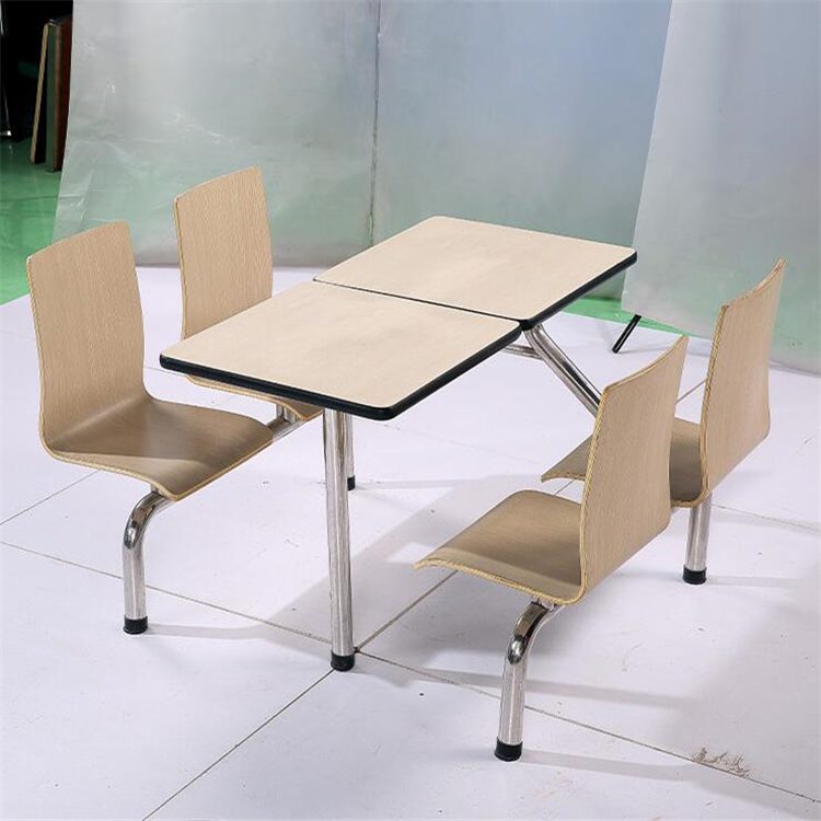维修 餐桌椅组合 不锈钢食堂餐桌椅