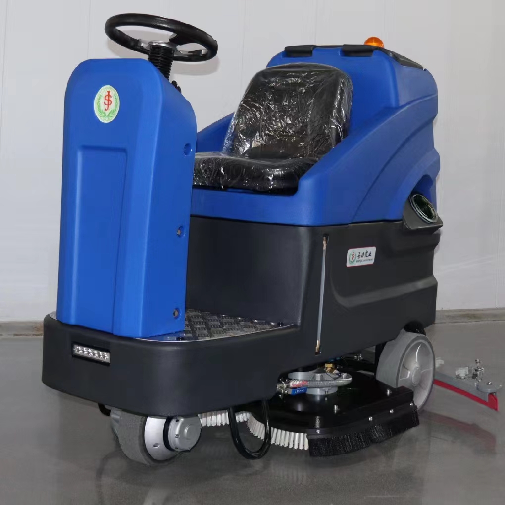 善洁S80B驾驶式洗地机，清洗除尘吸水