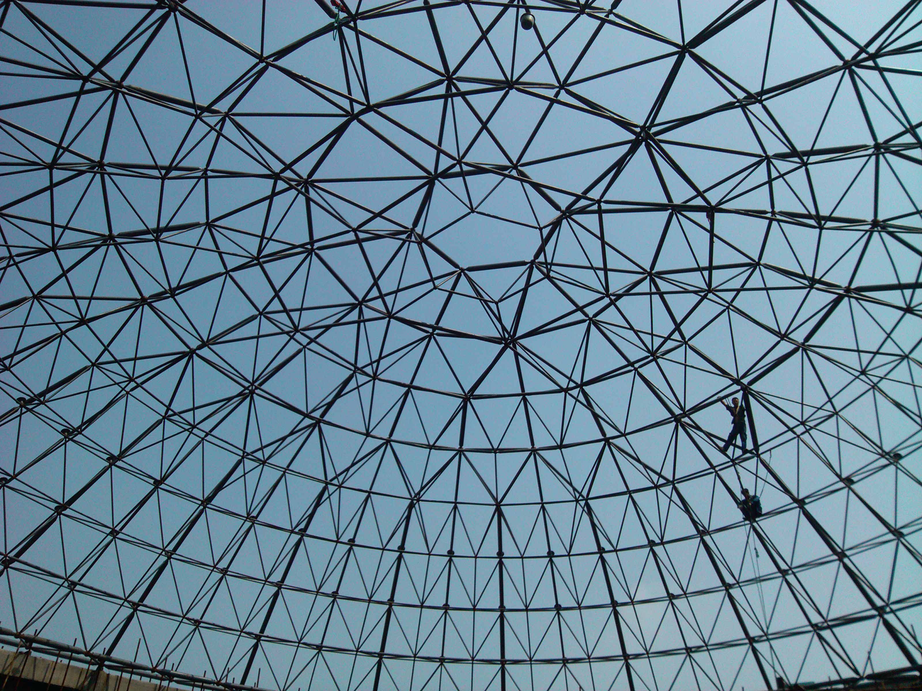球形网架厂家 钢结构网架加工安装