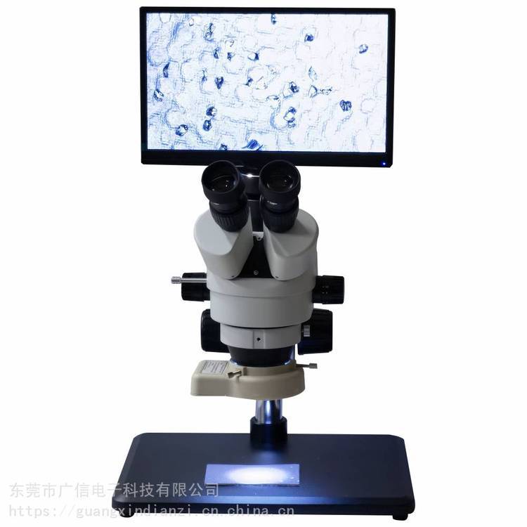 20X-160X三目 高清高倍 视频显微镜 东莞广信二十年品牌