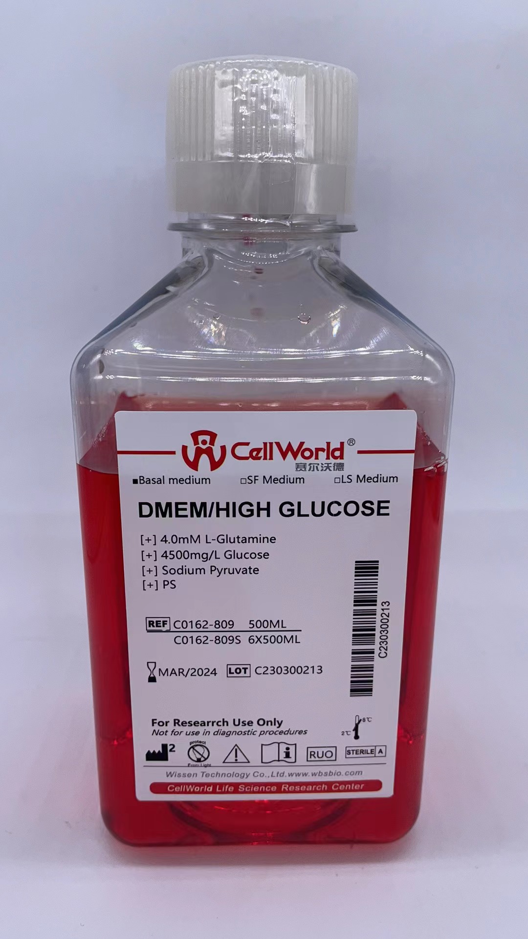 CellWorld DMEM-高糖 C0162-809