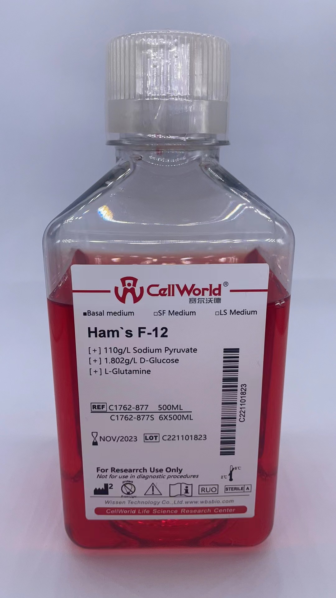 CellWorld Ham's F-12 C1762-877